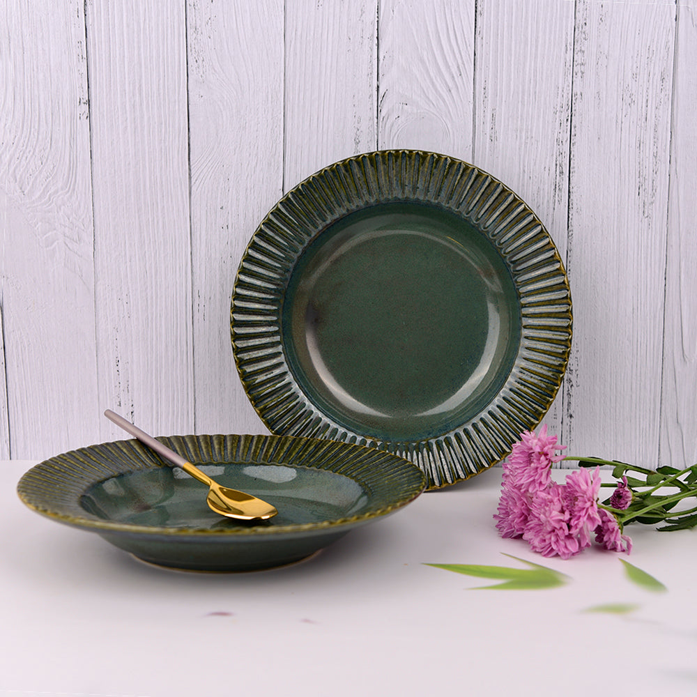 Sage Green Pasta Plates