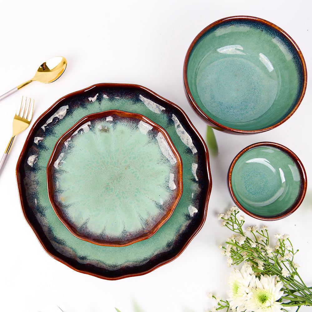 Luxe Jade Dinner Set