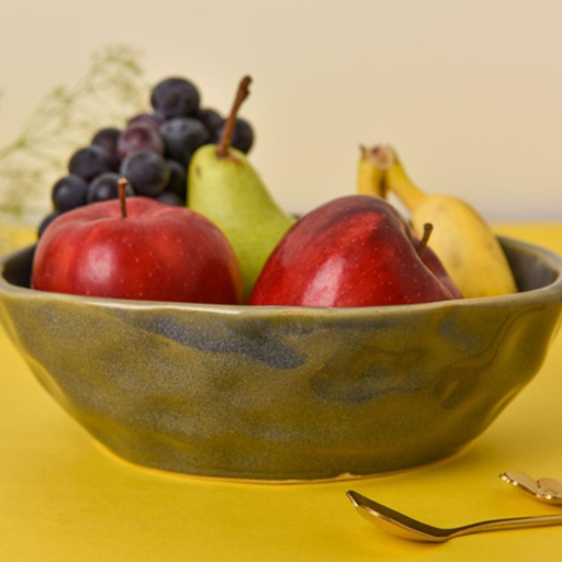 Uneven Hammered Snack Serving Bowl