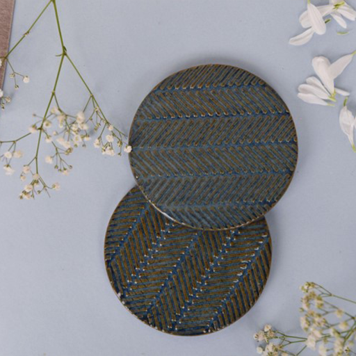 Blue Ceramic Coasters