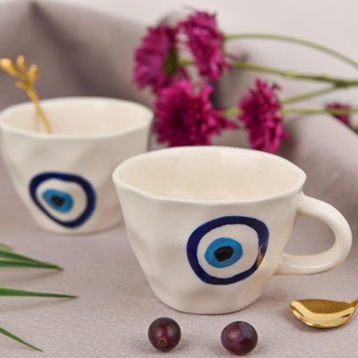 Blue Evil Eye Mugs