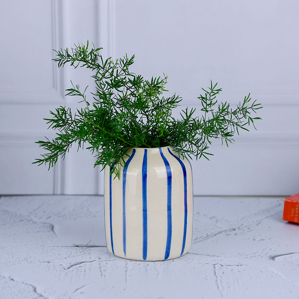 Stripes Of Elegance Vase