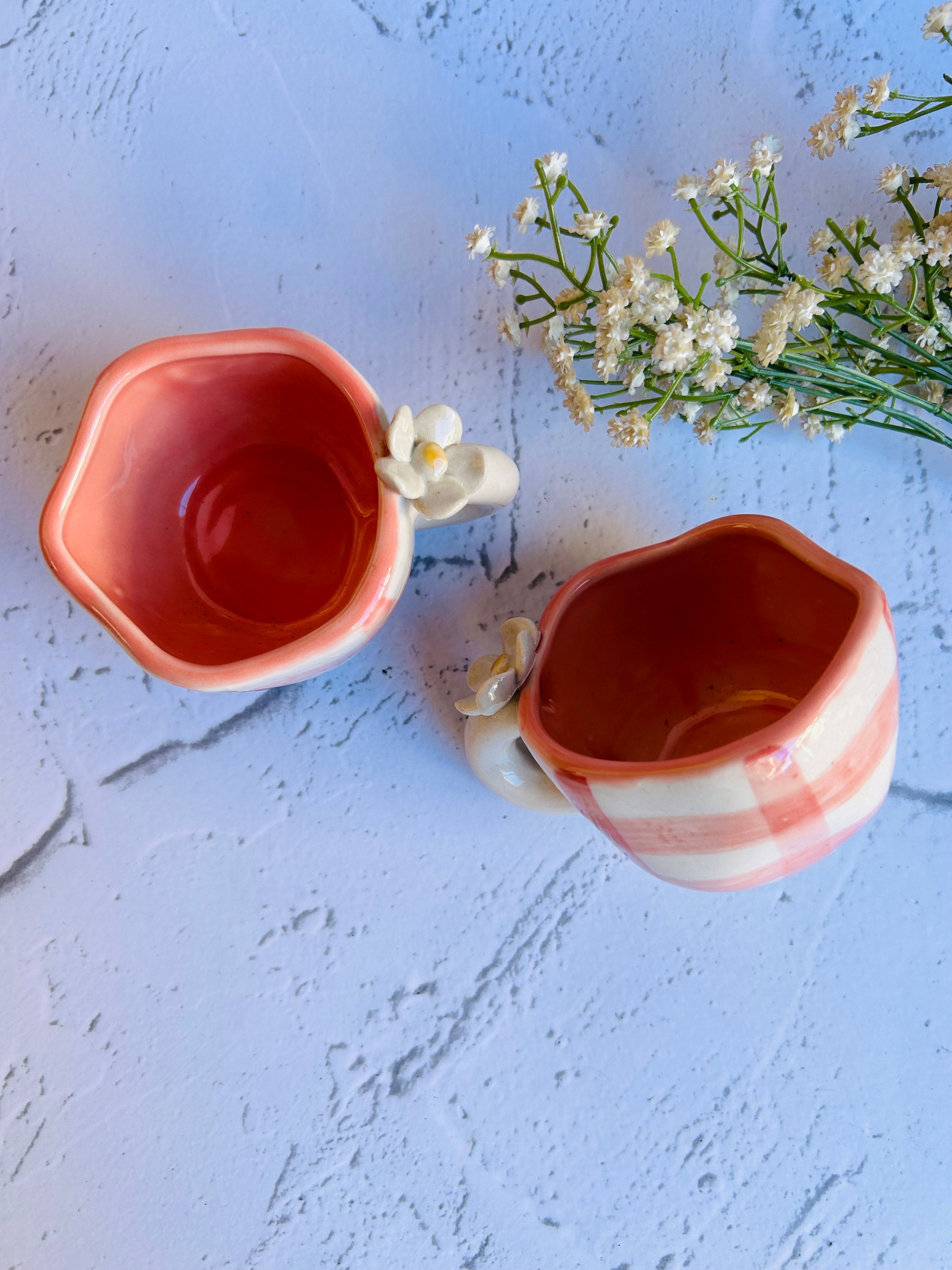 Vintage Checkered Mug