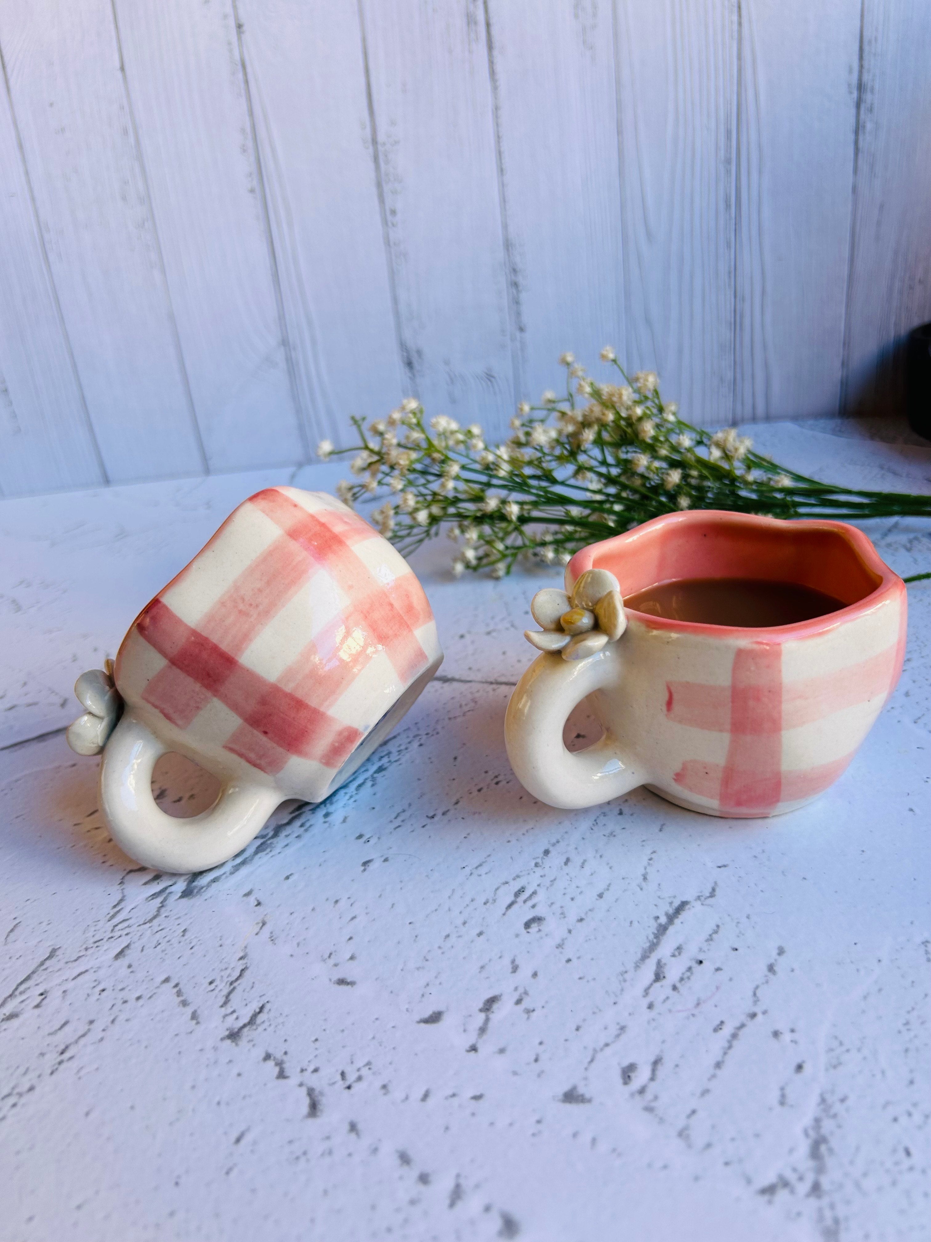 Vintage Checkered Mug