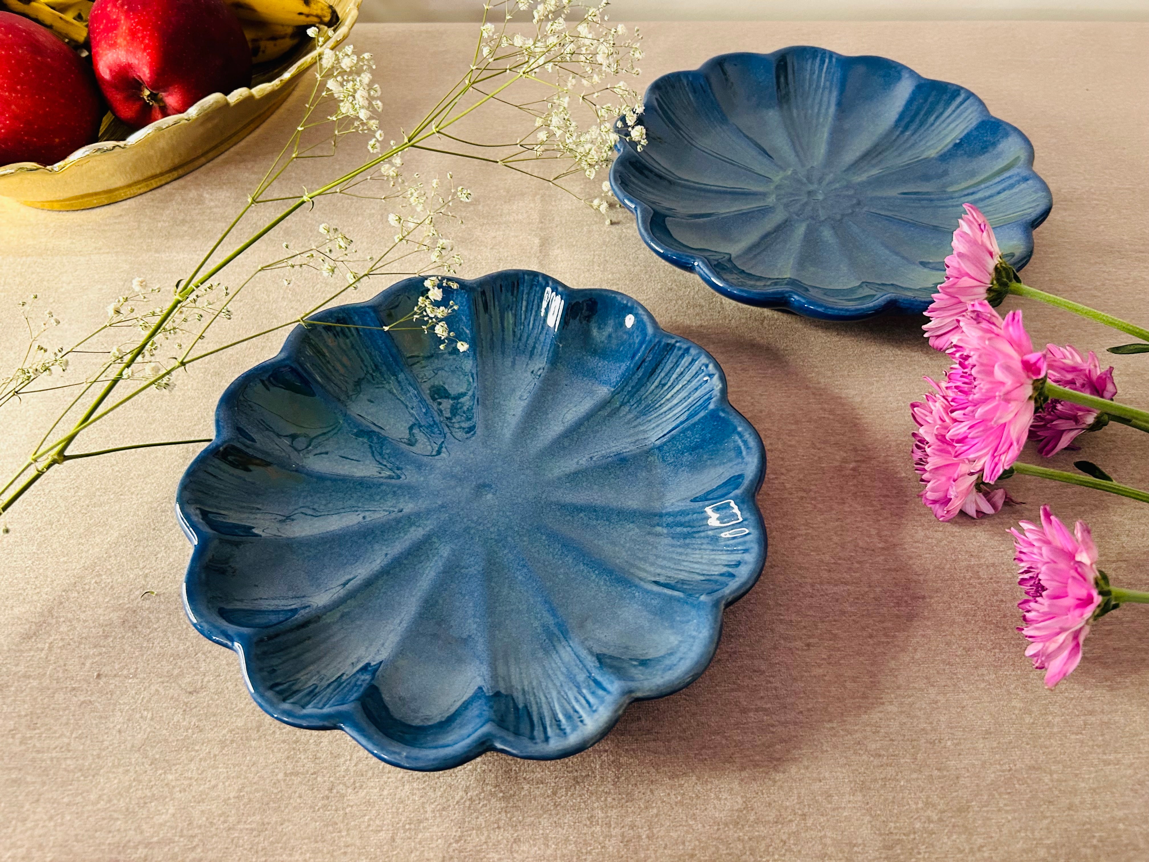 Flower Snack Plates