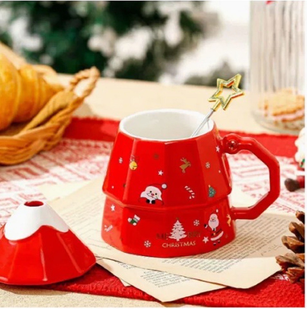 Starry Christmas Mugs