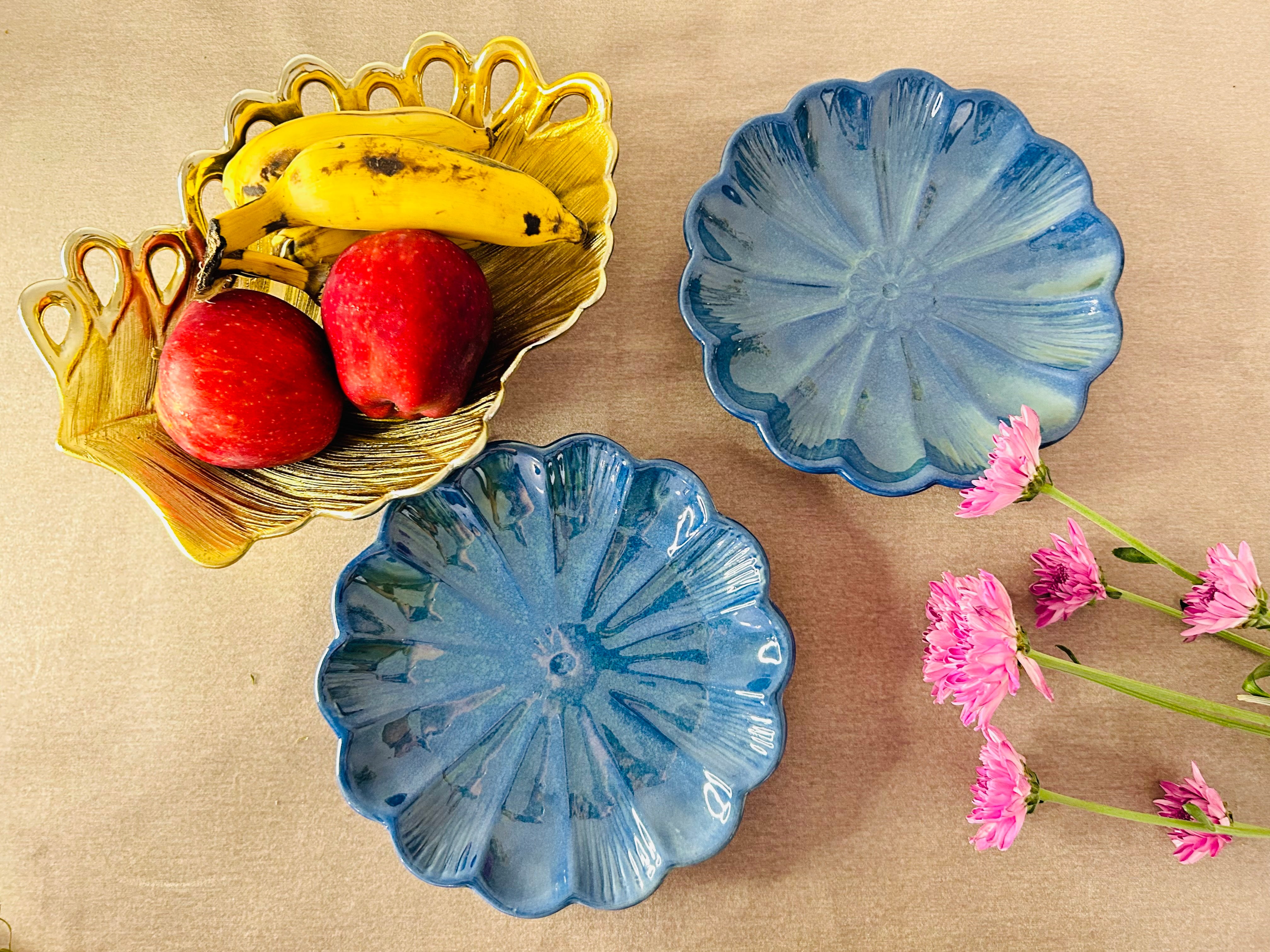 Flower Snack Plates